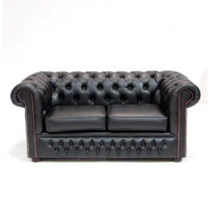 Chesterfield Sofa - 2 Seater - Black 450x450