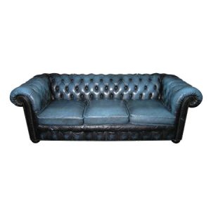 Chesterfield Sofa - 3 Seater - Blue - Vintage 450x450