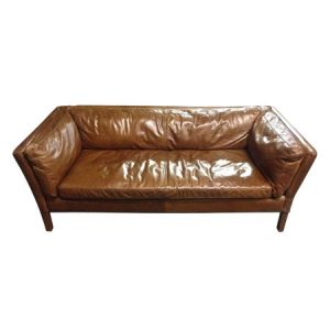 Chesterfield Sofa - 3 Seater - Tan - Leather - Retro (2) 450x450