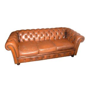 Chesterfield Sofa - 3 Seater - Tan - Vinage 450x450 (1)