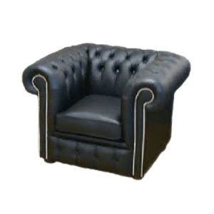 Chesterfield Sofa - Arm Chair - Black 2 450x450