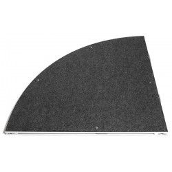 Inteli Stage 1m x 1m Curve (Grey Carpeted Top)