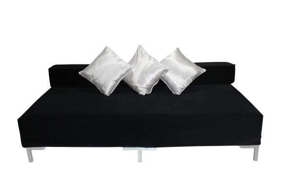 Seating Unit - Large Rectangle - Black Velvet (4)