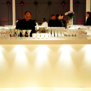 THE MADONNA BAR – WHITE EDITION WITH DOWN LIGHTS