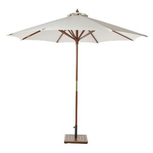 Wooden Parasol - Ivory 450x450