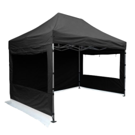 4.5M x 3M Pop-Up Gazebo - Black