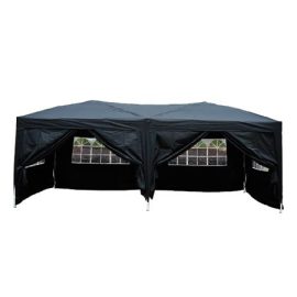 6M x 3M Pop-Up Gazebo - Black 450x450