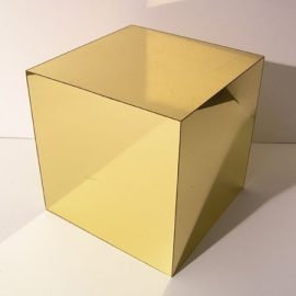 Acrylic Gold Mirror Cube - 19in 2 450x450