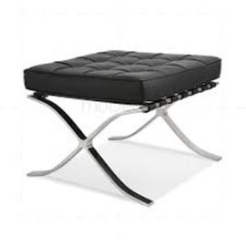 Barcelona Foot Stool - Black 450x450