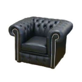 Chesterfield Sofa - Arm Chair - Black 2 450x450