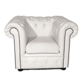Chesterfield Sofa - Arm Chair - White 450x540