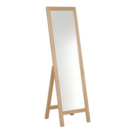 Full Length Mirror - Wooden Frame - Beech 450x450