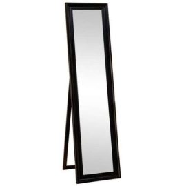Full Lenth Mirror - Wooden Frame - Black