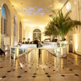 Jessica - 3.6M Round Mirrored Bar (white Edition)