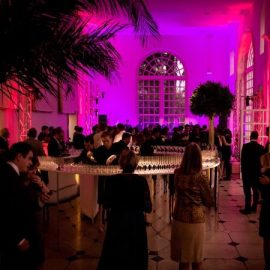 Jessica - 3.6M Semi Circle Mirrored Bar (white Edition)