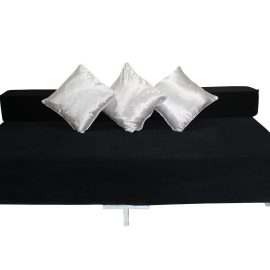 Seating Unit - Large Rectangle - Black Velvet (4)