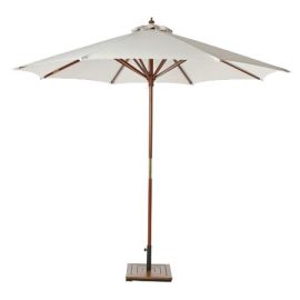Wooden Parasol - Ivory 450x450