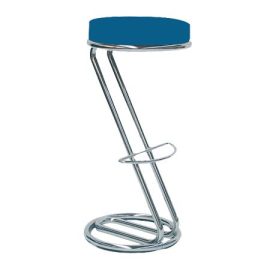 Z Stool - Fabric - Blue Cotton 450x450